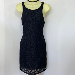 For Love & Lemons Dress Black Lace  Boho Mini Dress- Nwot Size XS